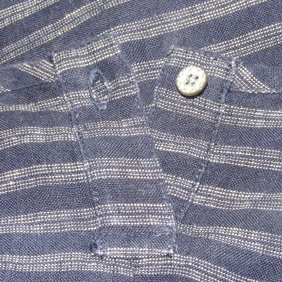 J.JILL Love Linen Dress, M, Blue, stripes, Shift, Sleeveless, Pullover - Picture 5 of 12